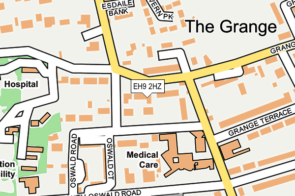 EH9 2HZ map - OS OpenMap – Local (Ordnance Survey) EH9 2HZ map - OS OpenMap – Local (Ordnance Survey)