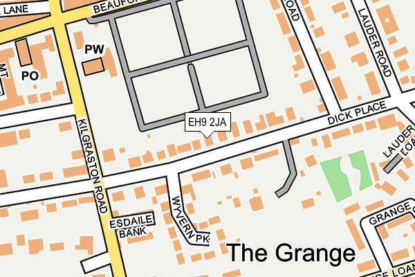EH9 2JA map - OS OpenMap – Local (Ordnance Survey) EH9 2JA map - OS OpenMap – Local (Ordnance Survey)