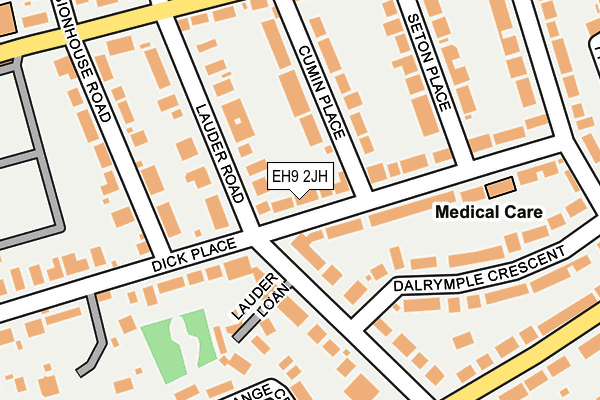 EH9 2JH map - OS OpenMap – Local (Ordnance Survey) EH9 2JH map - OS OpenMap – Local (Ordnance Survey)