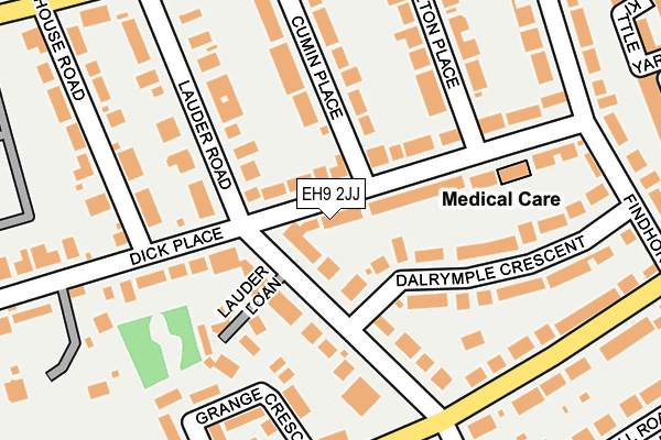 EH9 2JJ map - OS OpenMap – Local (Ordnance Survey) EH9 2JJ map - OS OpenMap – Local (Ordnance Survey)