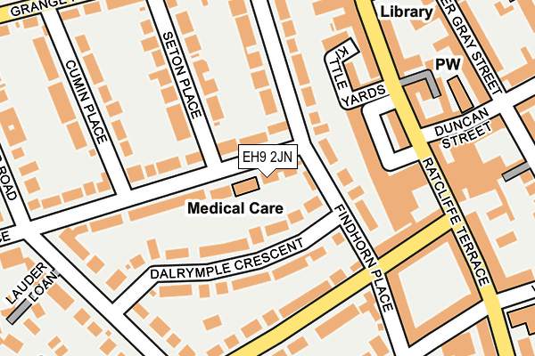EH9 2JN map - OS OpenMap – Local (Ordnance Survey) EH9 2JN map - OS OpenMap – Local (Ordnance Survey)