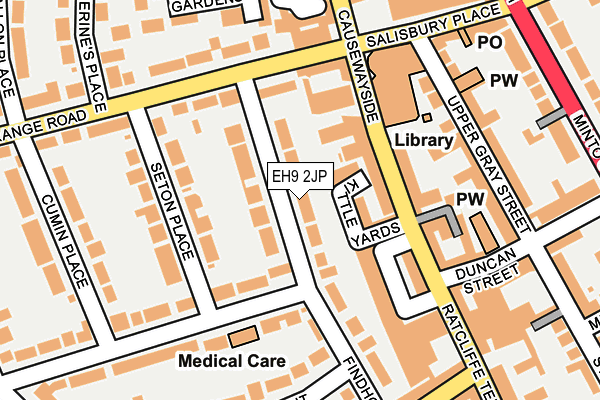 EH9 2JP map - OS OpenMap – Local (Ordnance Survey) EH9 2JP map - OS OpenMap – Local (Ordnance Survey)
