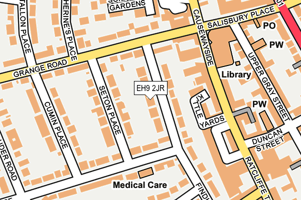 EH9 2JR map - OS OpenMap – Local (Ordnance Survey) EH9 2JR map - OS OpenMap – Local (Ordnance Survey)