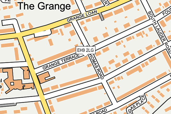 EH9 2LG map - OS OpenMap – Local (Ordnance Survey) EH9 2LG map - OS OpenMap – Local (Ordnance Survey)