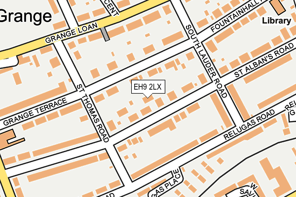 EH9 2LX map - OS OpenMap – Local (Ordnance Survey) EH9 2LX map - OS OpenMap – Local (Ordnance Survey)