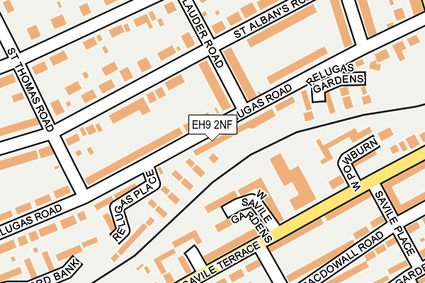 EH9 2NF map - OS OpenMap – Local (Ordnance Survey)