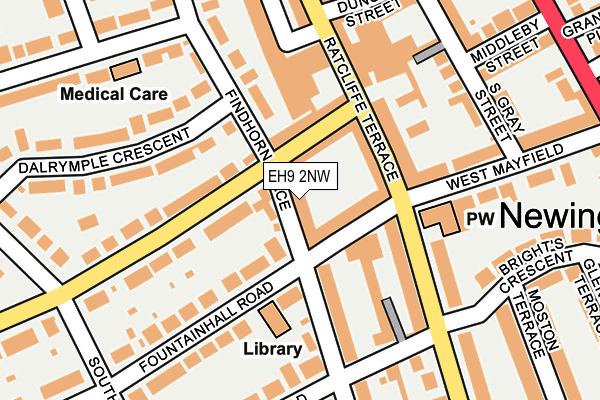 EH9 2NW map - OS OpenMap – Local (Ordnance Survey) EH9 2NW map - OS OpenMap – Local (Ordnance Survey)