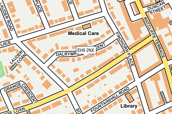 EH9 2NX map - OS OpenMap – Local (Ordnance Survey) EH9 2NX map - OS OpenMap – Local (Ordnance Survey)
