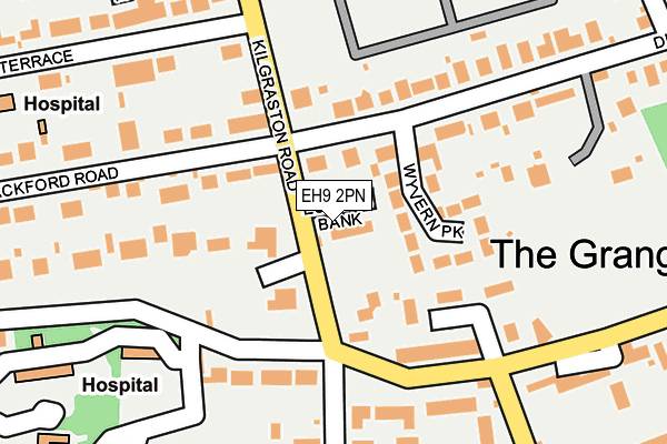 EH9 2PN map - OS OpenMap – Local (Ordnance Survey) EH9 2PN map - OS OpenMap – Local (Ordnance Survey)