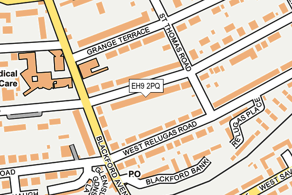 EH9 2PQ map - OS OpenMap – Local (Ordnance Survey) EH9 2PQ map - OS OpenMap – Local (Ordnance Survey)
