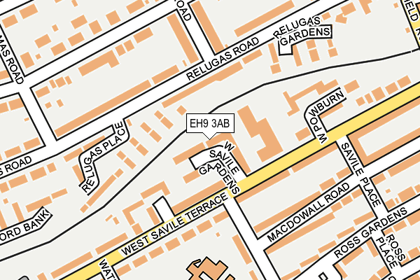 EH9 3AB map - OS OpenMap – Local (Ordnance Survey) EH9 3AB map - OS OpenMap – Local (Ordnance Survey)
