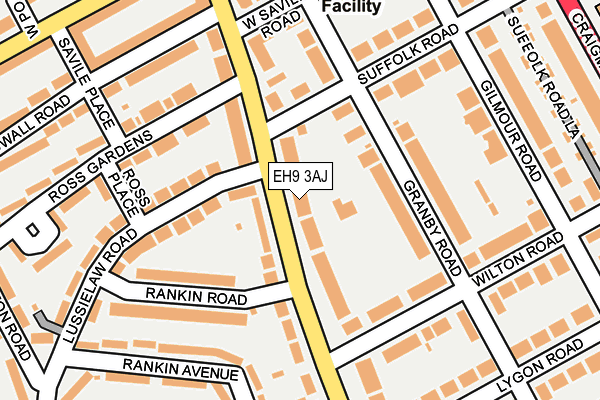 EH9 3AJ map - OS OpenMap – Local (Ordnance Survey) EH9 3AJ map - OS OpenMap – Local (Ordnance Survey)