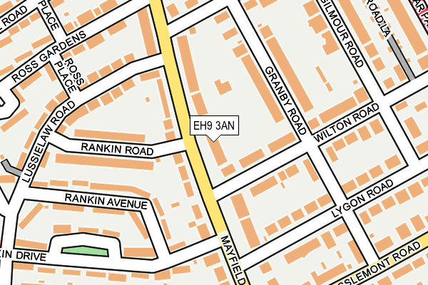 EH9 3AN map - OS OpenMap – Local (Ordnance Survey) EH9 3AN map - OS OpenMap – Local (Ordnance Survey)