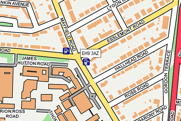 EH9 3AZ map - OS OpenMap – Local (Ordnance Survey) EH9 3AZ map - OS OpenMap – Local (Ordnance Survey)