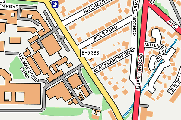 EH9 3BB map - OS OpenMap – Local (Ordnance Survey) EH9 3BB map - OS OpenMap – Local (Ordnance Survey)