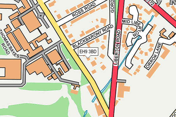 EH9 3BD map - OS OpenMap – Local (Ordnance Survey) EH9 3BD map - OS OpenMap – Local (Ordnance Survey)
