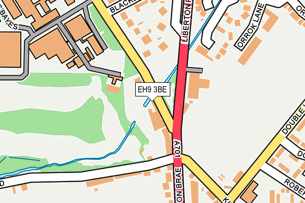 EH9 3BE map - OS OpenMap – Local (Ordnance Survey) EH9 3BE map - OS OpenMap – Local (Ordnance Survey)