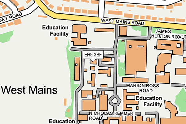 EH9 3BF map - OS OpenMap – Local (Ordnance Survey) EH9 3BF map - OS OpenMap – Local (Ordnance Survey)