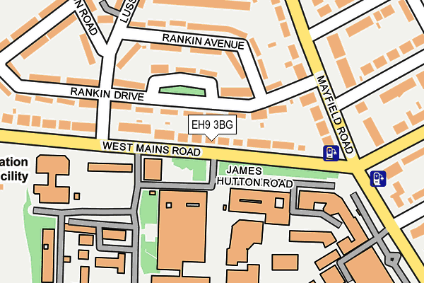 EH9 3BG map - OS OpenMap – Local (Ordnance Survey) EH9 3BG map - OS OpenMap – Local (Ordnance Survey)