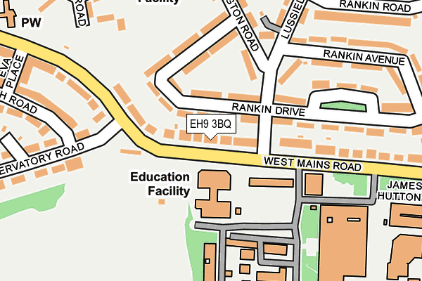 EH9 3BQ map - OS OpenMap – Local (Ordnance Survey) EH9 3BQ map - OS OpenMap – Local (Ordnance Survey)