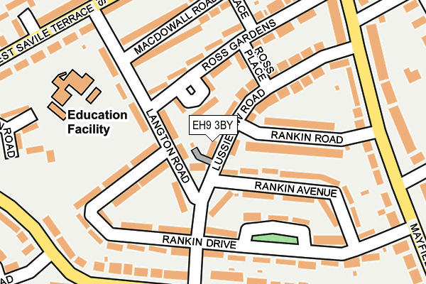 EH9 3BY map - OS OpenMap – Local (Ordnance Survey) EH9 3BY map - OS OpenMap – Local (Ordnance Survey)