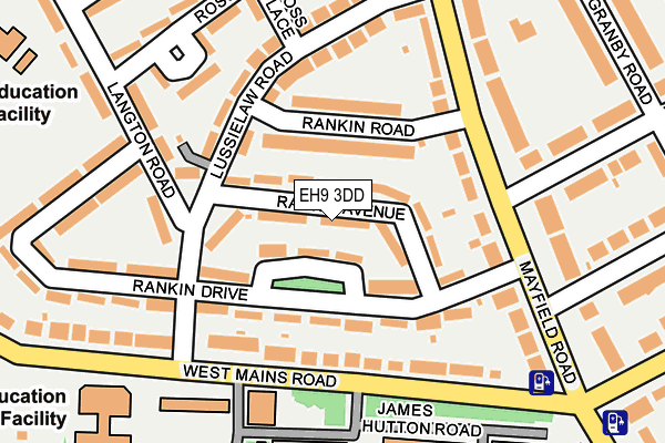 EH9 3DD map - OS OpenMap – Local (Ordnance Survey) EH9 3DD map - OS OpenMap – Local (Ordnance Survey)