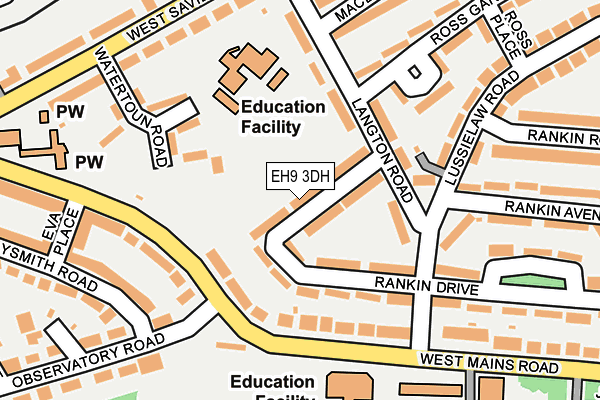 EH9 3DH map - OS OpenMap – Local (Ordnance Survey) EH9 3DH map - OS OpenMap – Local (Ordnance Survey)