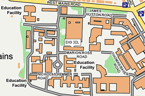 EH9 3DL map - OS OpenMap – Local (Ordnance Survey) EH9 3DL map - OS OpenMap – Local (Ordnance Survey)