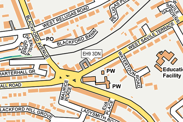 EH9 3DN map - OS OpenMap – Local (Ordnance Survey) EH9 3DN map - OS OpenMap – Local (Ordnance Survey)
