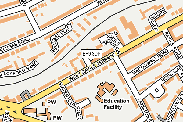 EH9 3DP map - OS OpenMap – Local (Ordnance Survey) EH9 3DP map - OS OpenMap – Local (Ordnance Survey)