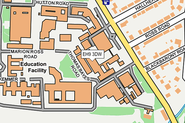EH9 3DW map - OS OpenMap – Local (Ordnance Survey) EH9 3DW map - OS OpenMap – Local (Ordnance Survey)