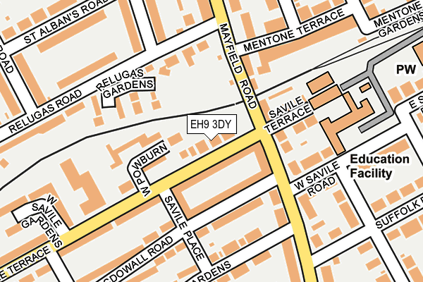 EH9 3DY map - OS OpenMap – Local (Ordnance Survey) EH9 3DY map - OS OpenMap – Local (Ordnance Survey)