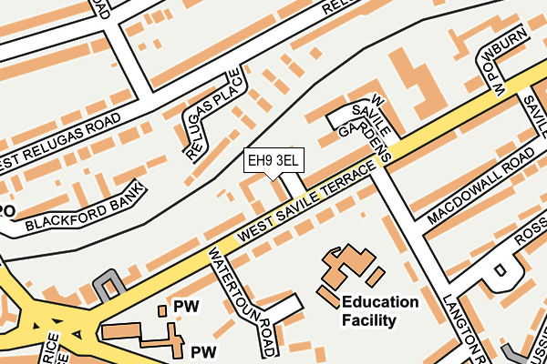 EH9 3EL map - OS OpenMap – Local (Ordnance Survey) EH9 3EL map - OS OpenMap – Local (Ordnance Survey)