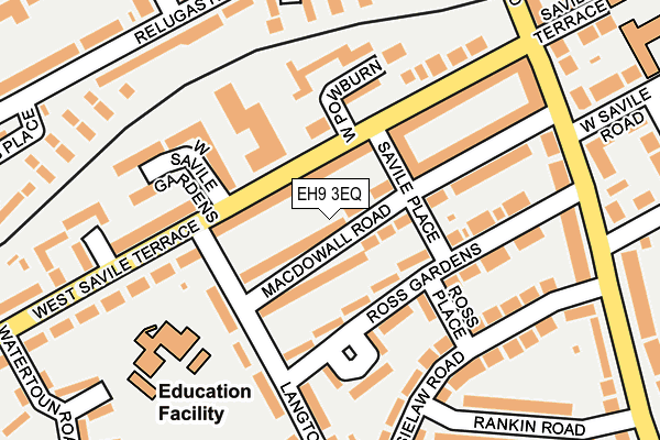 EH9 3EQ map - OS OpenMap – Local (Ordnance Survey) EH9 3EQ map - OS OpenMap – Local (Ordnance Survey)