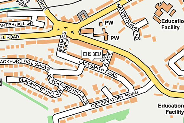 EH9 3EU map - OS OpenMap – Local (Ordnance Survey) EH9 3EU map - OS OpenMap – Local (Ordnance Survey)
