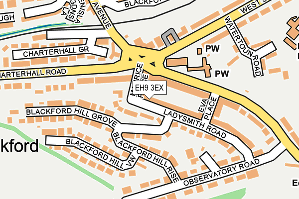 EH9 3EX map - OS OpenMap – Local (Ordnance Survey) EH9 3EX map - OS OpenMap – Local (Ordnance Survey)