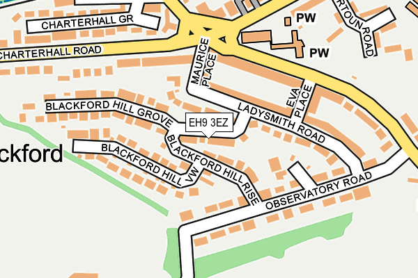 EH9 3EZ map - OS OpenMap – Local (Ordnance Survey) EH9 3EZ map - OS OpenMap – Local (Ordnance Survey)