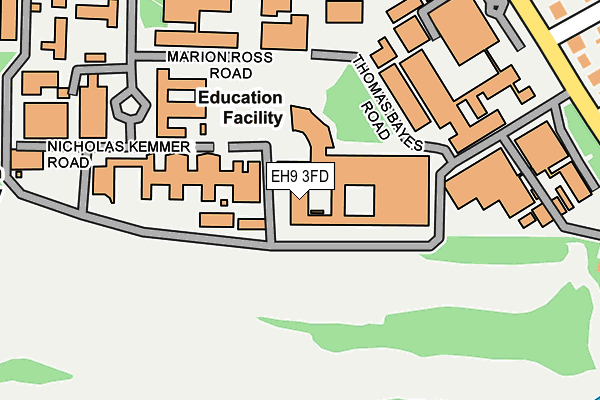 EH9 3FD map - OS OpenMap – Local (Ordnance Survey) EH9 3FD map - OS OpenMap – Local (Ordnance Survey)