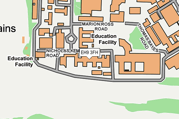 EH9 3FH map - OS OpenMap – Local (Ordnance Survey) EH9 3FH map - OS OpenMap – Local (Ordnance Survey)