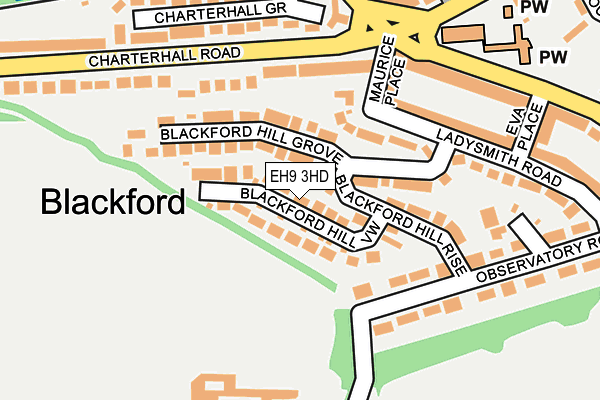 EH9 3HD map - OS OpenMap – Local (Ordnance Survey) EH9 3HD map - OS OpenMap – Local (Ordnance Survey)