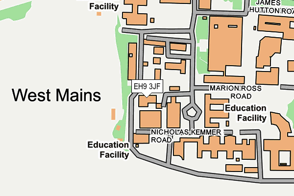 EH9 3JF map - OS OpenMap – Local (Ordnance Survey) EH9 3JF map - OS OpenMap – Local (Ordnance Survey)