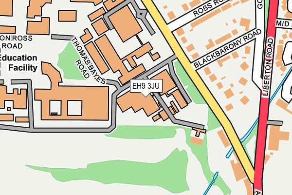 EH9 3JU map - OS OpenMap – Local (Ordnance Survey) EH9 3JU map - OS OpenMap – Local (Ordnance Survey)