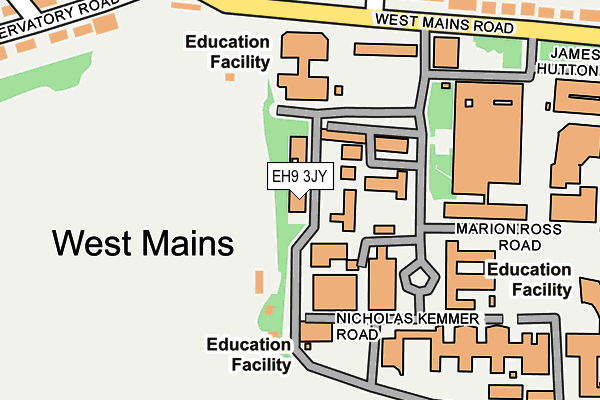 EH9 3JY map - OS OpenMap – Local (Ordnance Survey) EH9 3JY map - OS OpenMap – Local (Ordnance Survey)