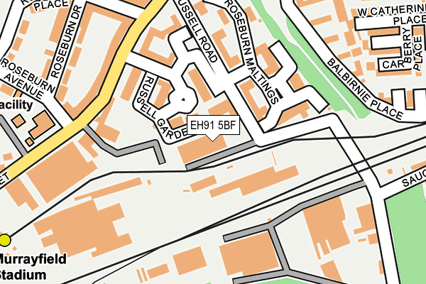 EH91 5BF map - OS OpenMap – Local (Ordnance Survey) EH91 5BF map - OS OpenMap – Local (Ordnance Survey)