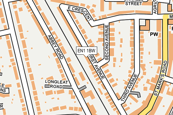 EN1 1BW map - OS OpenMap – Local (Ordnance Survey) EN1 1BW map - OS OpenMap – Local (Ordnance Survey)
