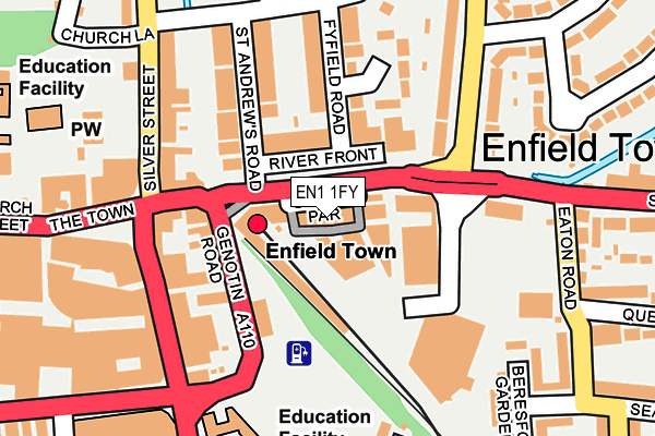 EN1 1FY map - OS OpenMap – Local (Ordnance Survey) EN1 1FY map - OS OpenMap – Local (Ordnance Survey)