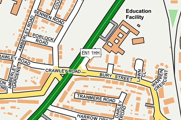 EN1 1HH map - OS OpenMap – Local (Ordnance Survey) EN1 1HH map - OS OpenMap – Local (Ordnance Survey)