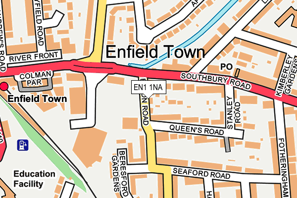 EN1 1NA map - OS OpenMap – Local (Ordnance Survey)