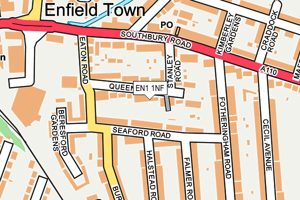 EN1 1NF map - OS OpenMap – Local (Ordnance Survey)