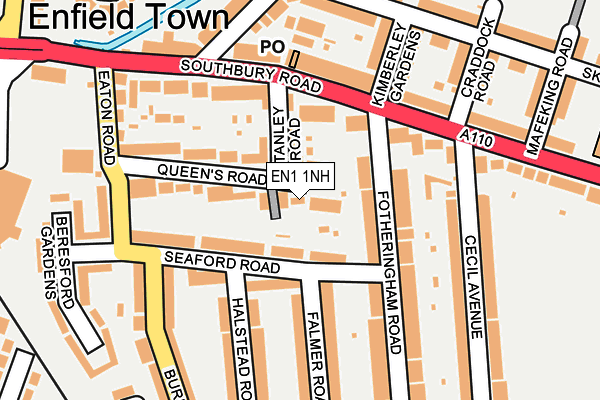 EN1 1NH map - OS OpenMap – Local (Ordnance Survey)